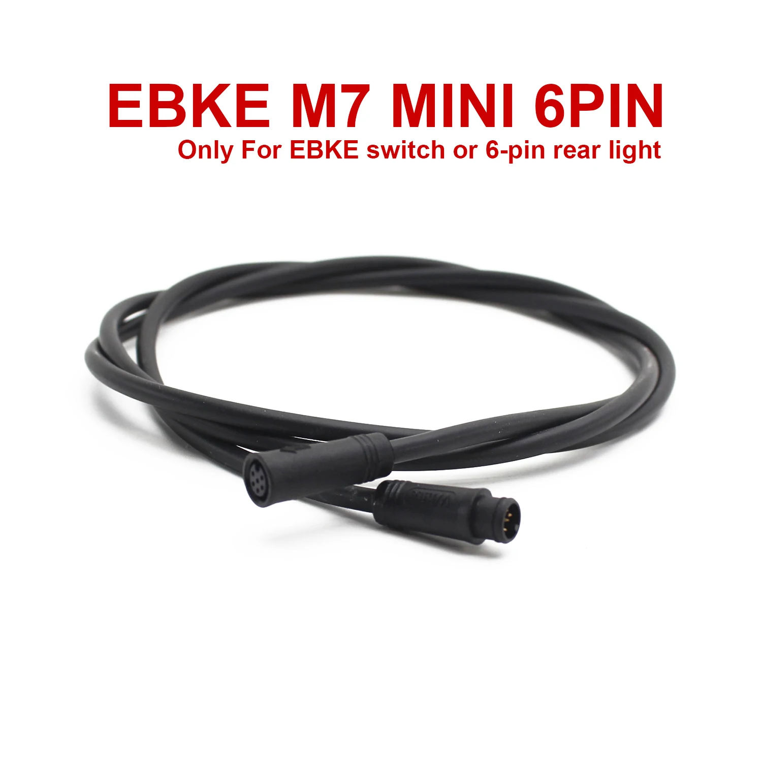 AliExpress igo-e Only For EBKE Waterproof Lamp set conversion kit extension cable M7 6pin 1M switch or rear light