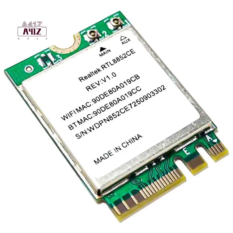 

A41Z-Wifi 6E 5400Mbps Network Card RTL8852CE M.2 2230 Bluetooth 5.3 Wireless Adapter Tri Band 2.4G/5G/6Ghz 802.11AX