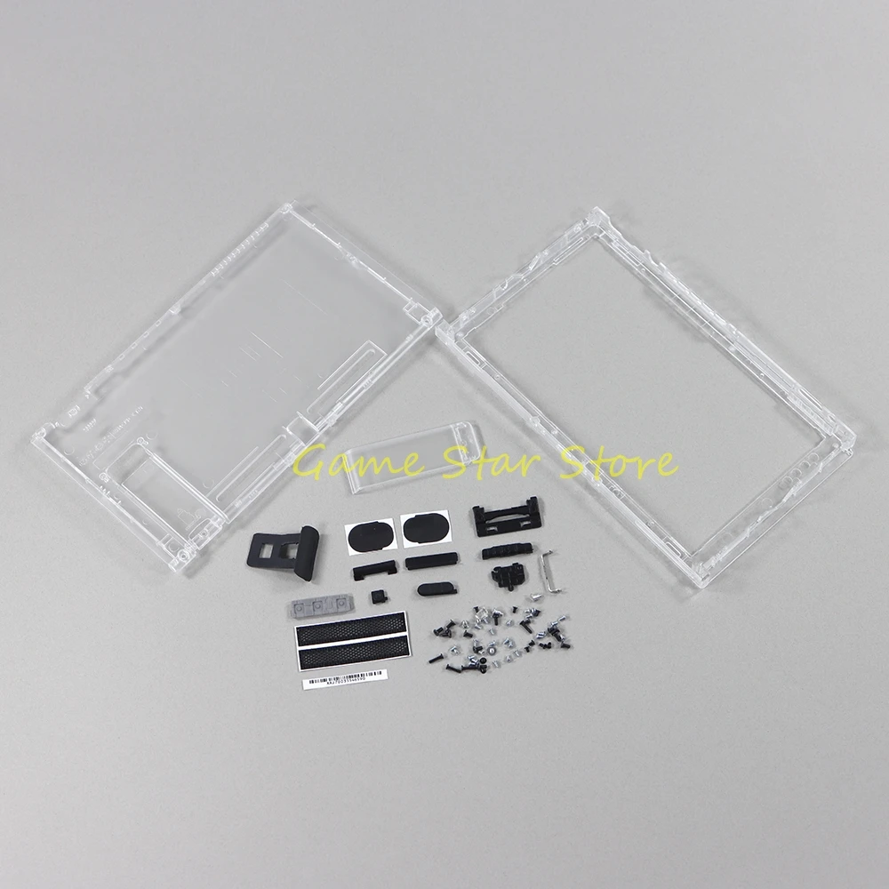 8 مجموعات كاملة مجموعة الإسكان شل غطاء الجبهة الخلفية مع أزرار لملحقات ألعاب وحدة التحكم التبديل NS #3