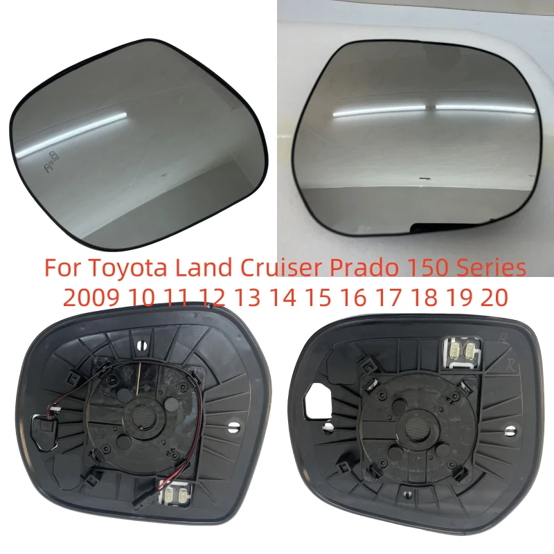For Toyota Land Cruiser Prado 150 Series 2009 2010 11 12 13 14 15 16 17 18 2019 2020 Car Heated Blind Spot Convex Mirror Glass