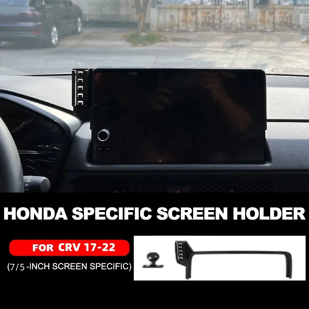 Car Screen Phone Holder Wireless Charger Navigation Modification Interior  For Honda CRV 2017-2022 7/5 Inch Size