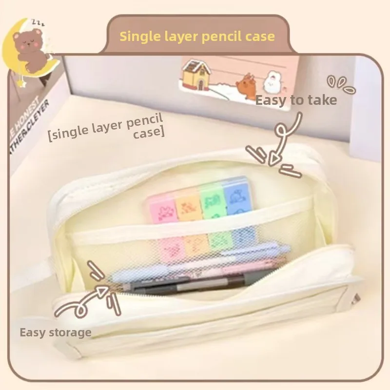 2025 Miniso New Co ذات العلامات التجارية سلسلة K-POP شيطان الصيادين حقيبة أدوات مكتبية متعددة الوظائف سعة كبيرة صندوق رصاص للفتيات #6