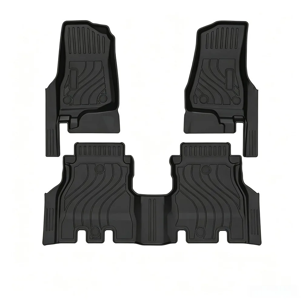 TPE floor mats for the 2025 Jeep Wrangler five-door (RHD) rubber door sills; waterproof, wear-resistant, and odorless. - view 6