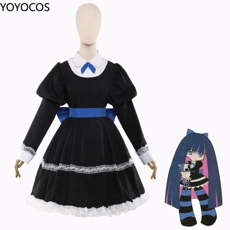 YOYOCOS Anime Panty & Stocking Cosplay Anarchy and Panty   Clothes for Girls Autumn BLack  Lolita Dress Andlittle Red Dress