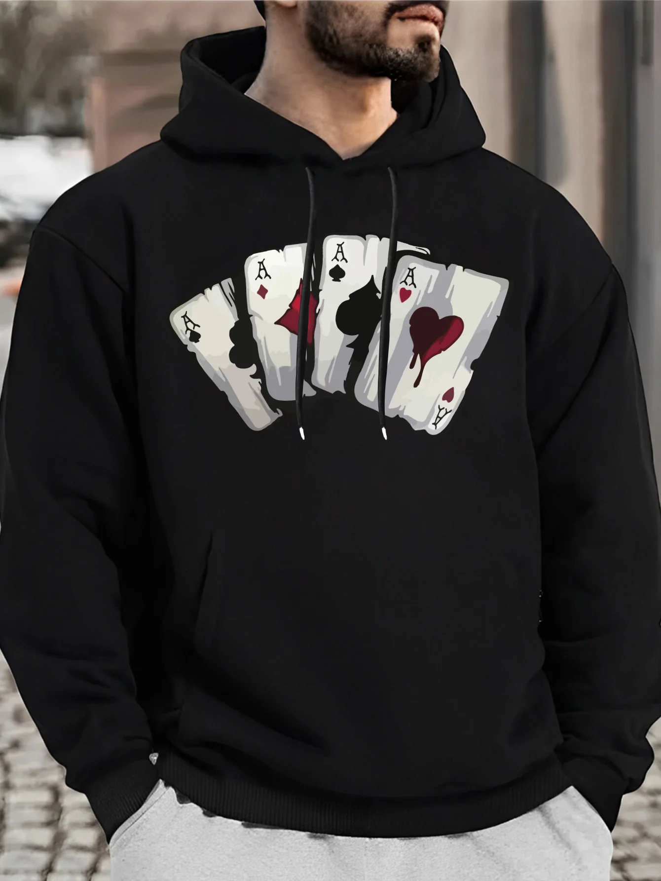 

Толстовка Top Pick Aces для игральных карт — полиэстер, стандартный крой, эластичная