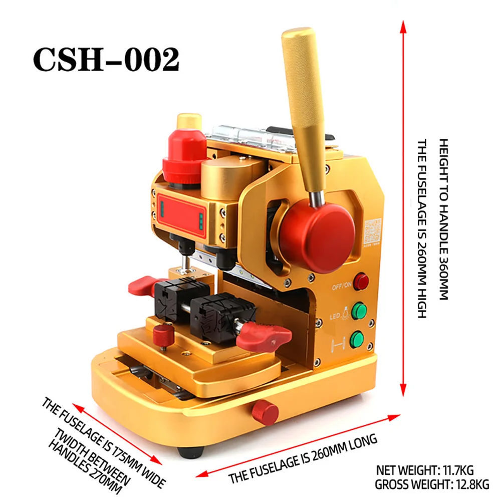 

CSH-002 Концевая фрезерная машина для резки ключей Машина для дублирования ключей Ручная машина для ключей