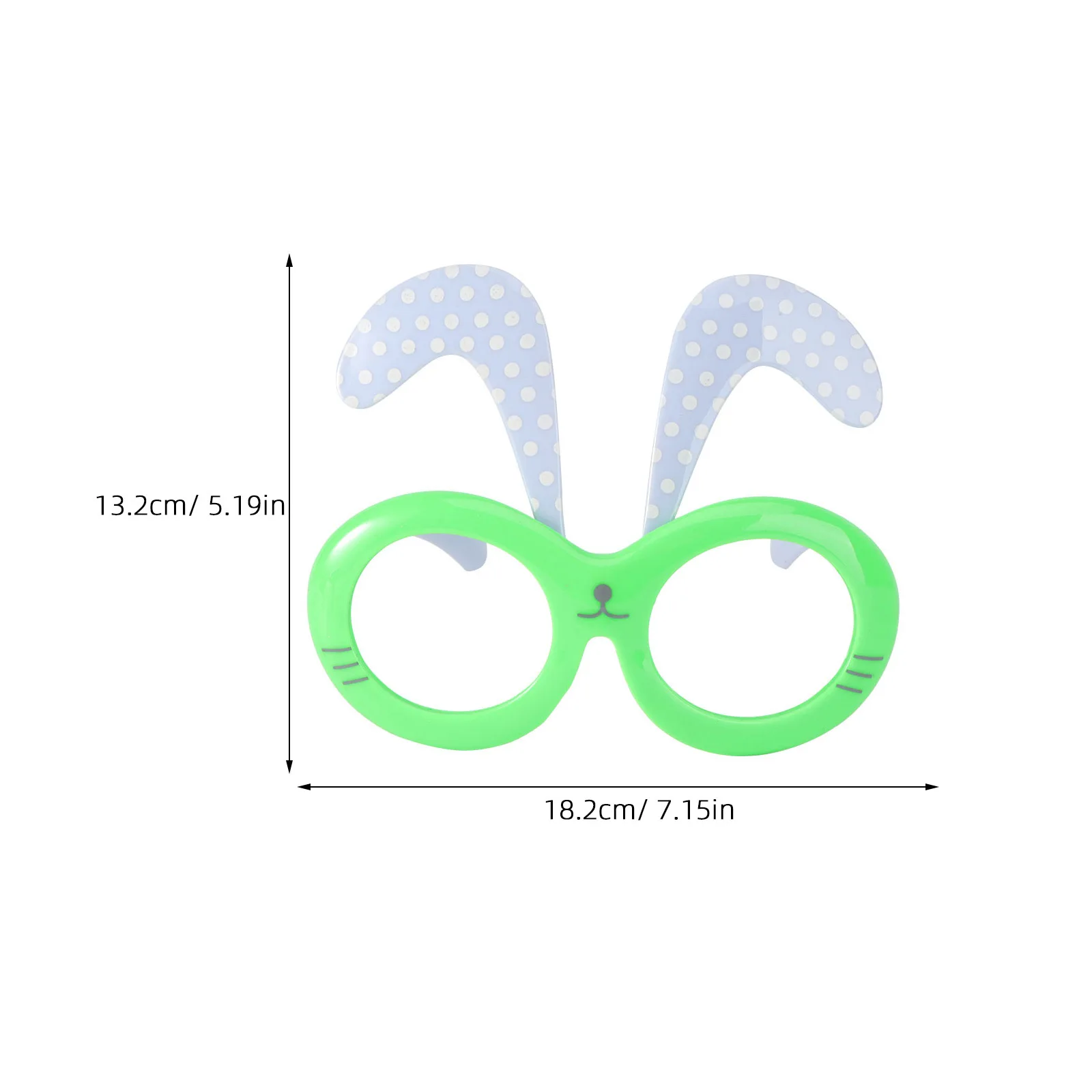 2Pairs Rabbit Eyeglasses Festival Eyewear Mask Colorful Easter Party Glasses for Adults Kids Fun Bunny Costume Accessories