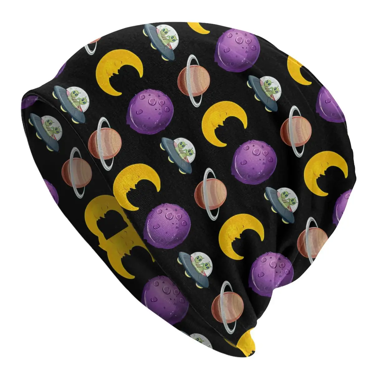 Bonnet Hats Alien And UFO Men Women's Mars Cartoon Jupiter Thin Cap Street Skullies Beanies Caps