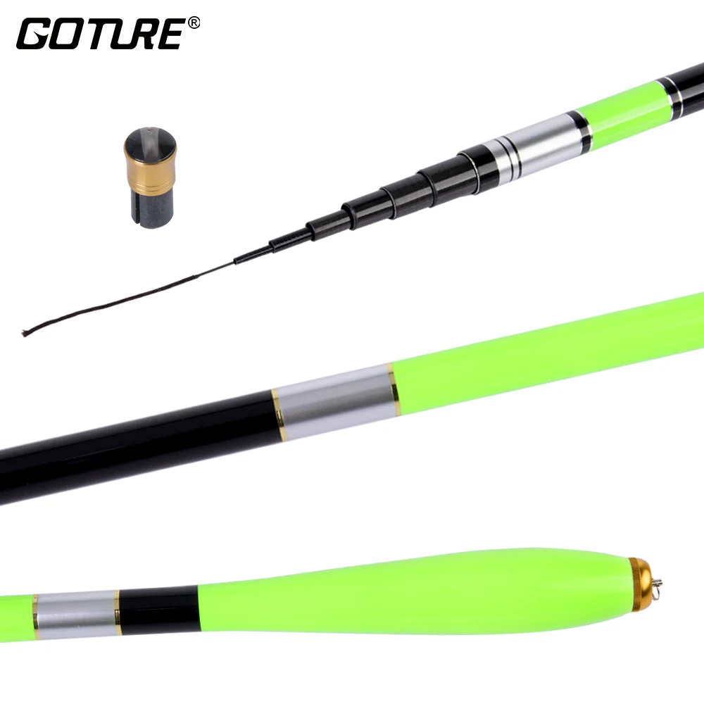 

Goture Carbon Fiber Stream Carp Fishing Rod 3.6m-7.2m Ultra-light Telescopic Tenkara Trout Hand Fishing Rod for River Lake Pesca