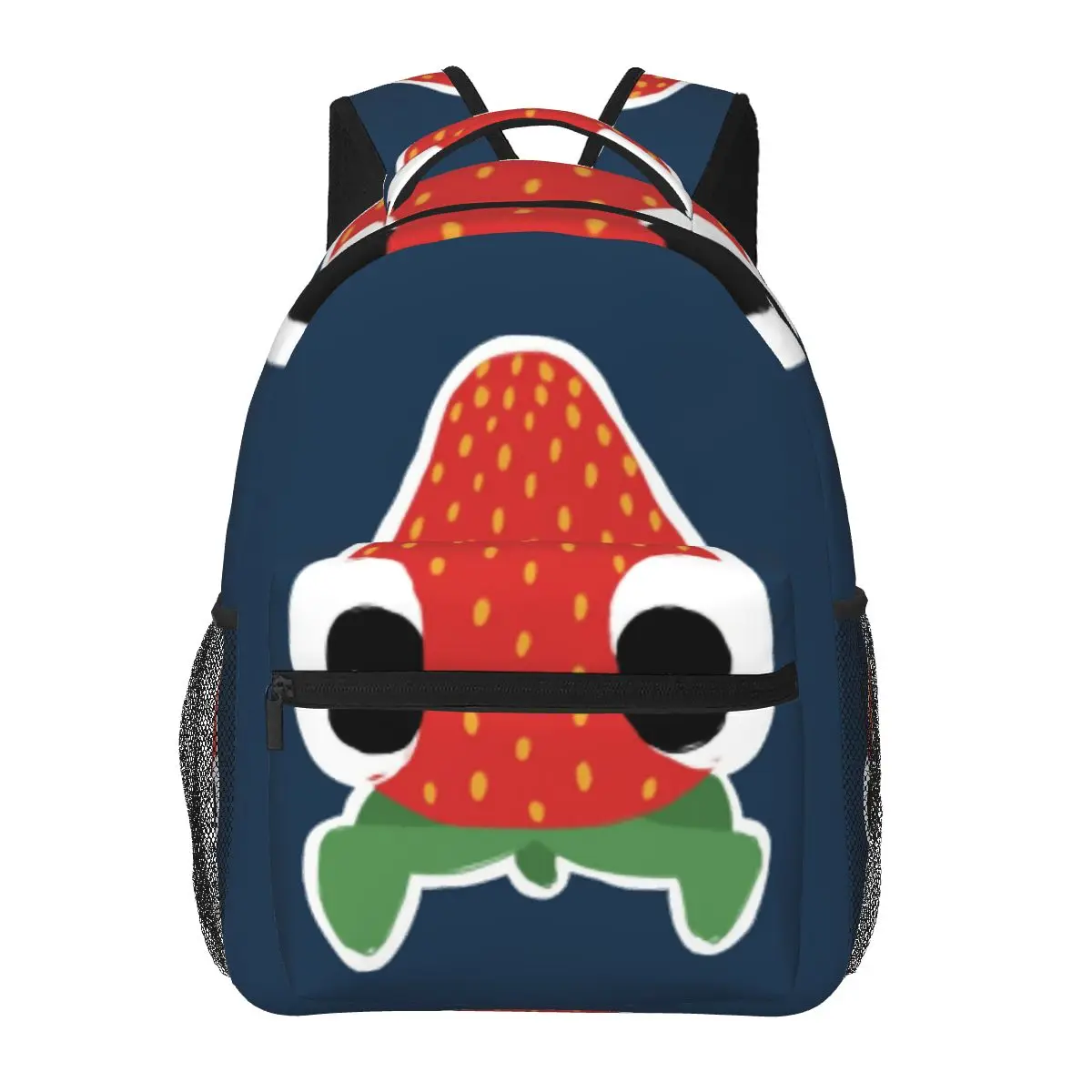Bugsnax Strabby Strawberry Backpacks Boys Girls Bookbag Students School Bags Cartoon Laptop Rucksack Shoulder Bag Large Capacity