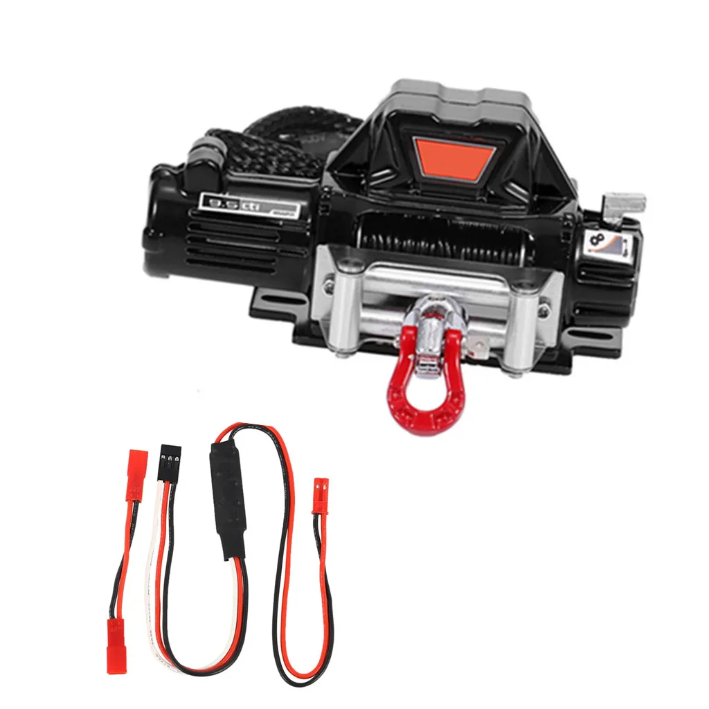 YSIDO Metal Winch Remote Control Simulation Pull Toy Model Winch for 1:10 TRX4 TRX6 Axial SCX10 Redcat Traxxas RC Crawler Cars