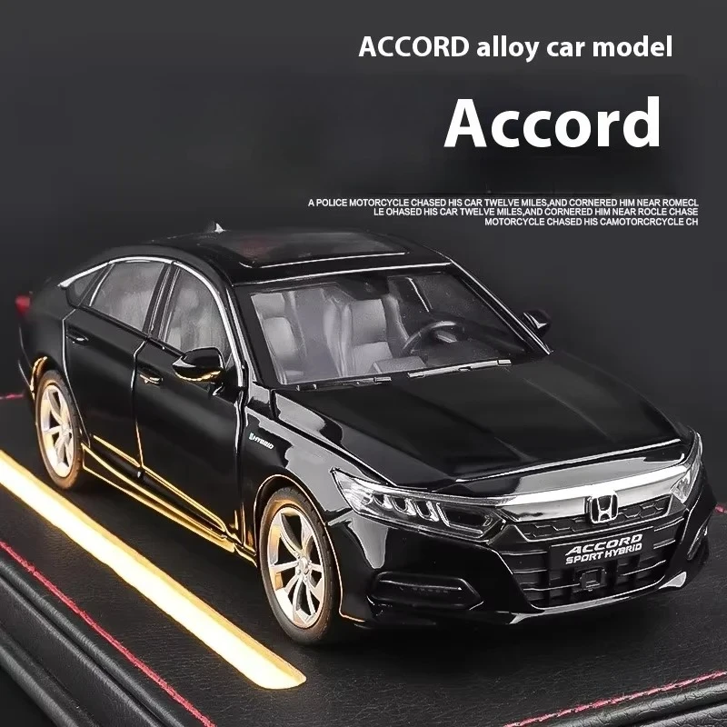 

1:24 Accord Limousine Sound & Light Alloy Metal Diecast Car Model Gift Box For Boy Diecast Alloy Car Model Collectible
