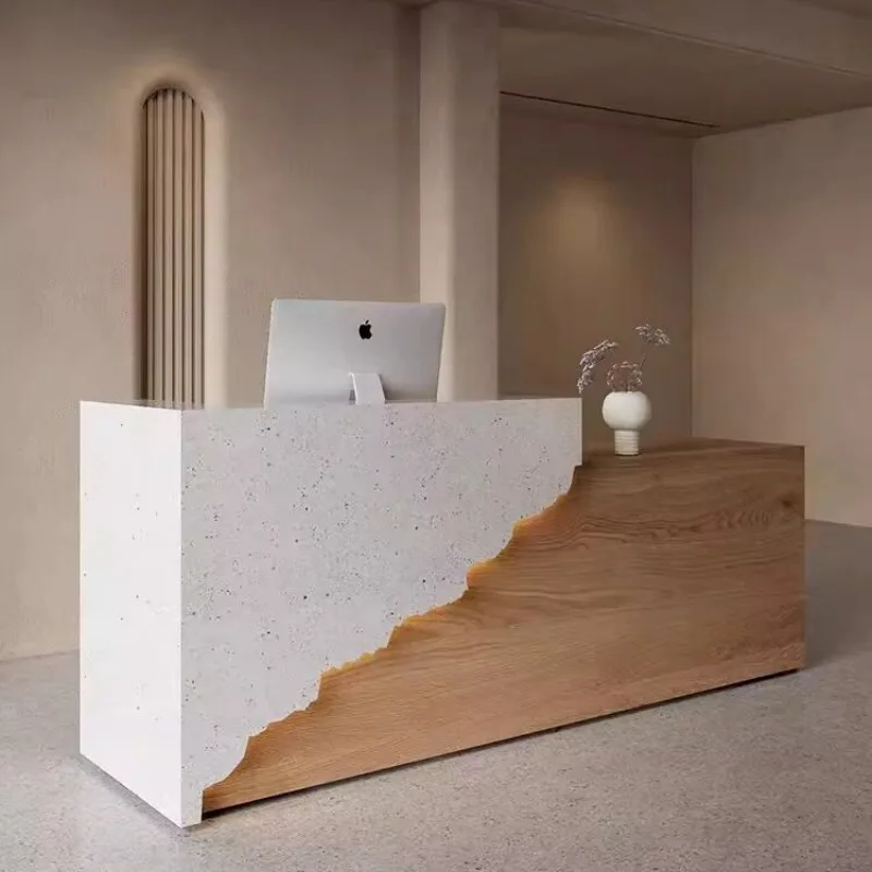 Hotel Modern Salon Reception Desks Boutique Design Restaurant Store Reception Desks Specialty Beauty Rezeption Theke Furniture 3