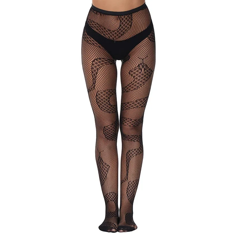 

Sexy Women's Snake Cross Leopard Print Mesh Fishnet Net Pantyhose Stockings Party Clubwear Tights Socks Dress Stockings