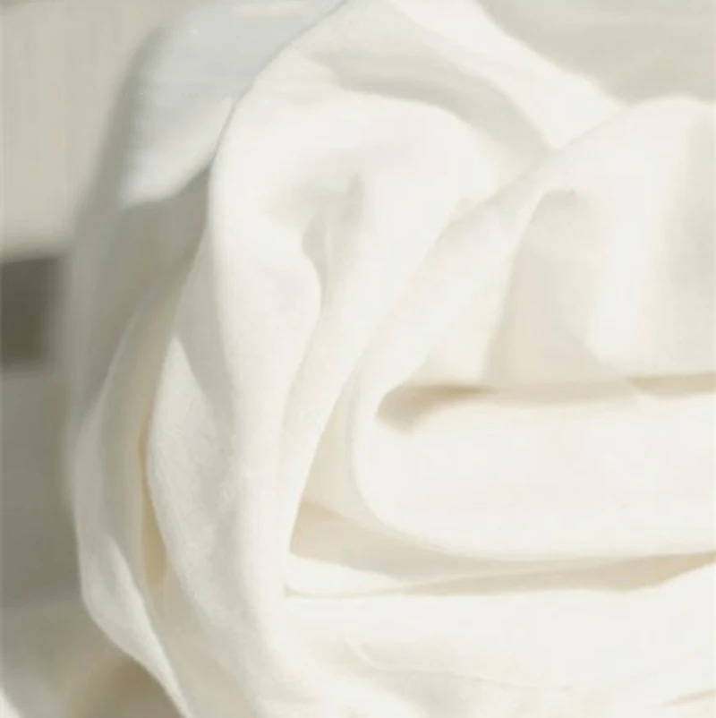 50x150cm Double-deck Cotton Yarn Cloth White Pure Lining Diaper Clothing Abdomen Bring High Density Gauze Fabric Sewing Cloth