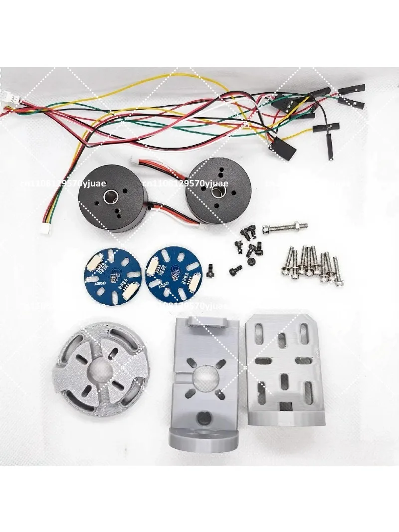 2-Axis Electric PTZ Bracket DC Brushless Motor FOC Silent Lightweight 12V Closed Loop 125g for Competition