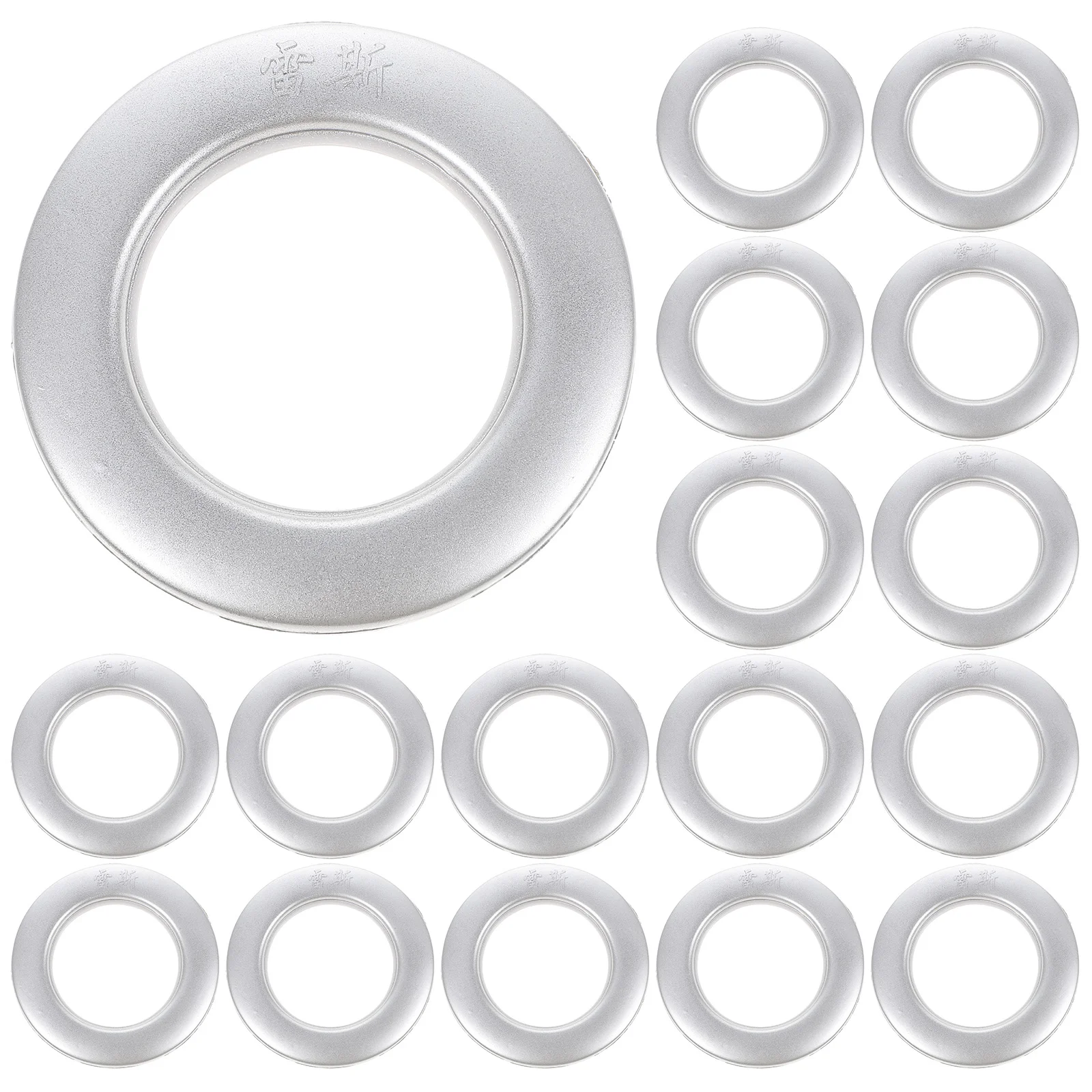 

75 Pcs Curtain Ring Rod Hooks Grommet Plastic up Reusable Sliding Roman Eyelet Inner Diameter Grommets Fastener