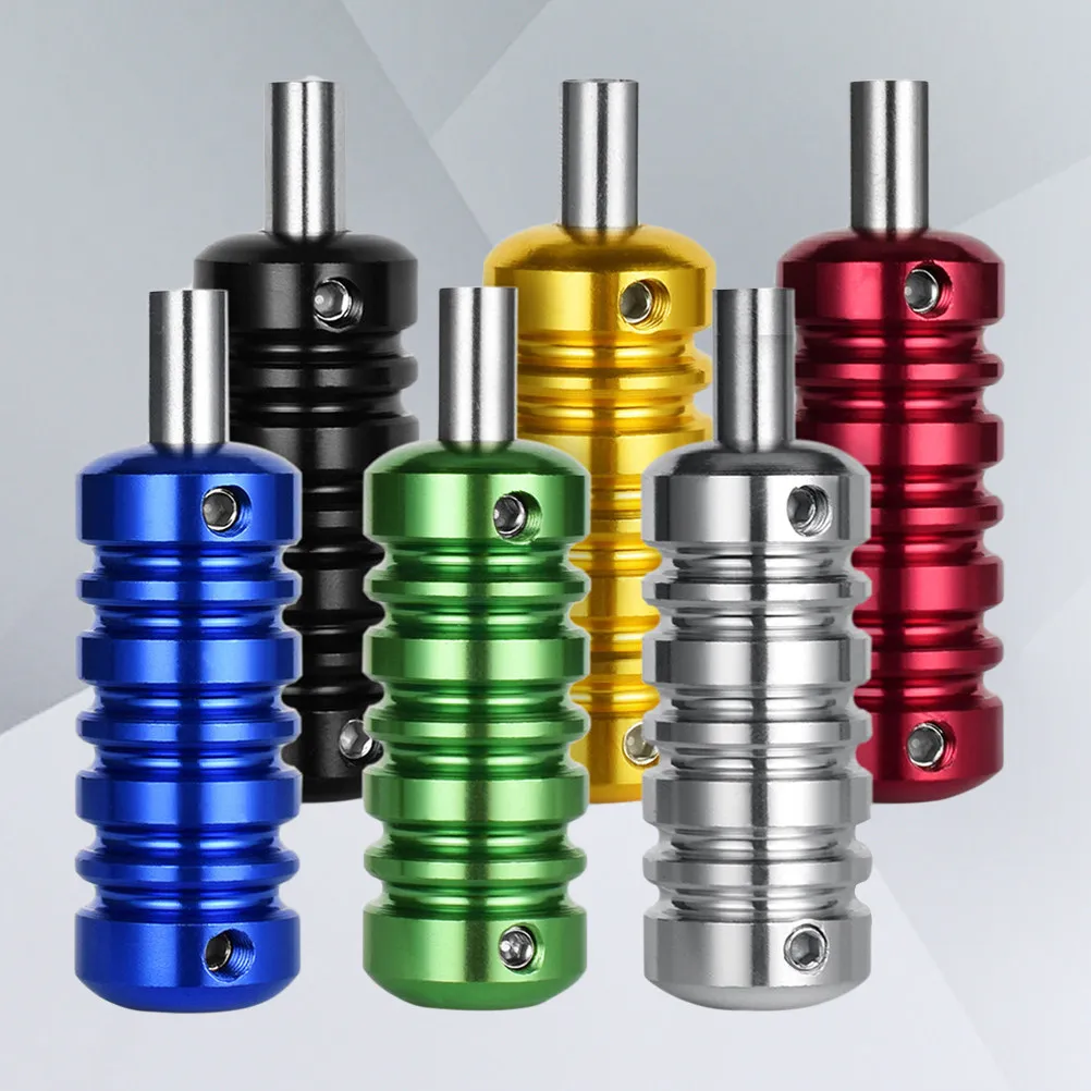 

Набор из 6 легких регулируемых рукояток из алюминиевого сплава для тату-машинок, для татуировок на теле, шейдеров, лайнеров и бровей