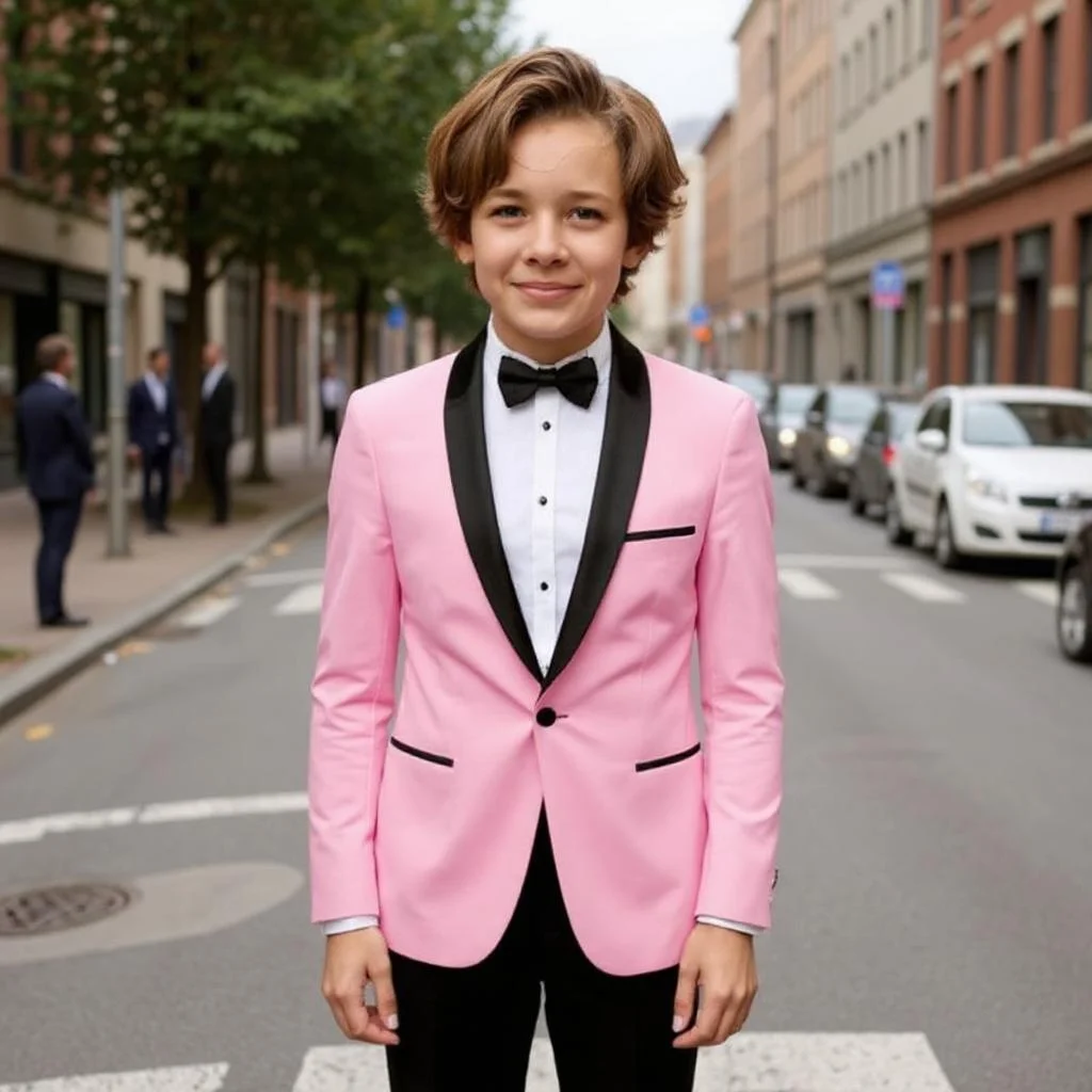 

Formal Boys' Suit Set for 2-16 Years Old 2 Pieces Classic Kids Tuxedo for Wedding Party British Style School Event Party