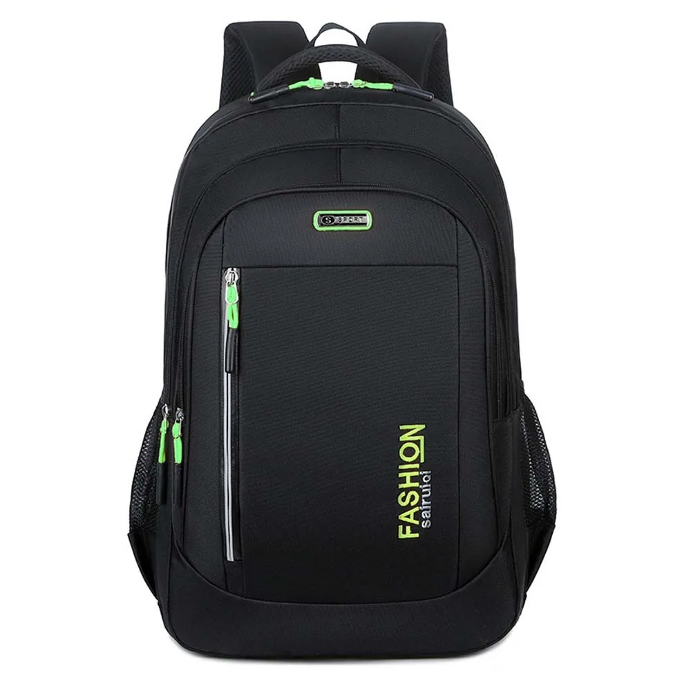 

Oxford Cloth Students Daypack Scratch Prevention Anti-splash Water Large Capacity School Bag Contrast Color Fixed Webbing