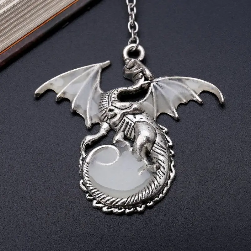 Glow In The Dark Luminous Book Marker for Creative Feather Dragon Bookmark Label