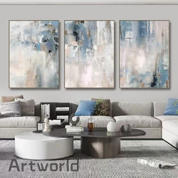 Modern Nordic Abstract Art Grey Canvas Wall Art Poster Picture Print Canvas Painting for Living Room Home Decor