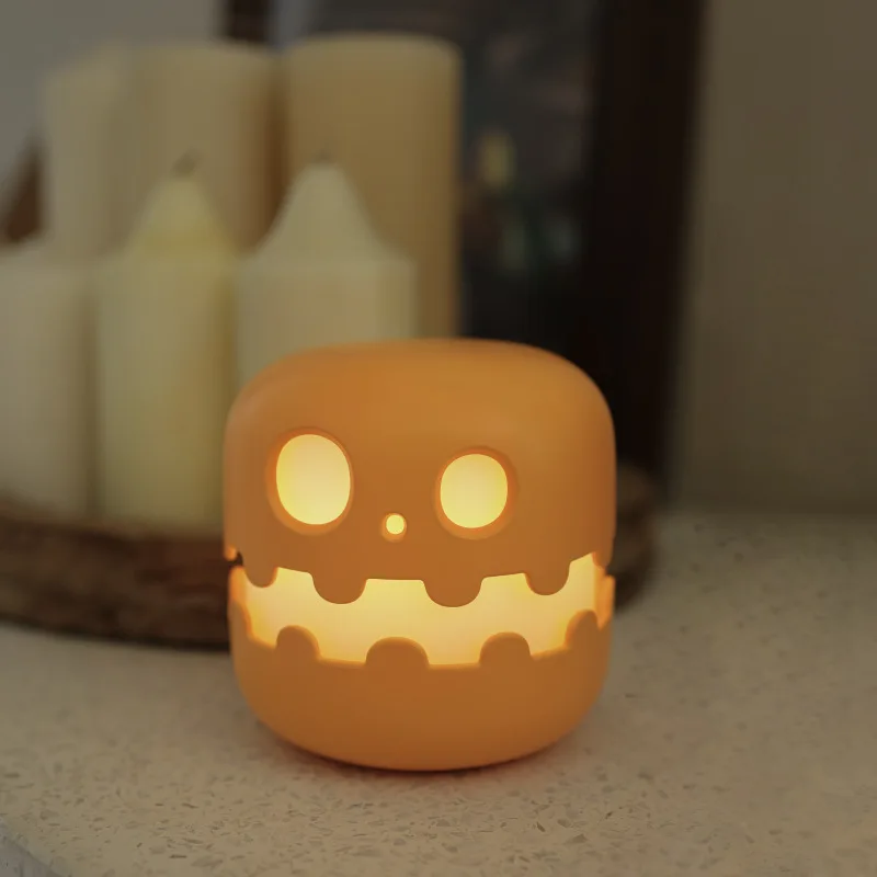 Linterna de calabaza para decoración de Halloween, luz de ambiente divertida, regalo creativo, luz nocturna, lámpara de decoración de habitación