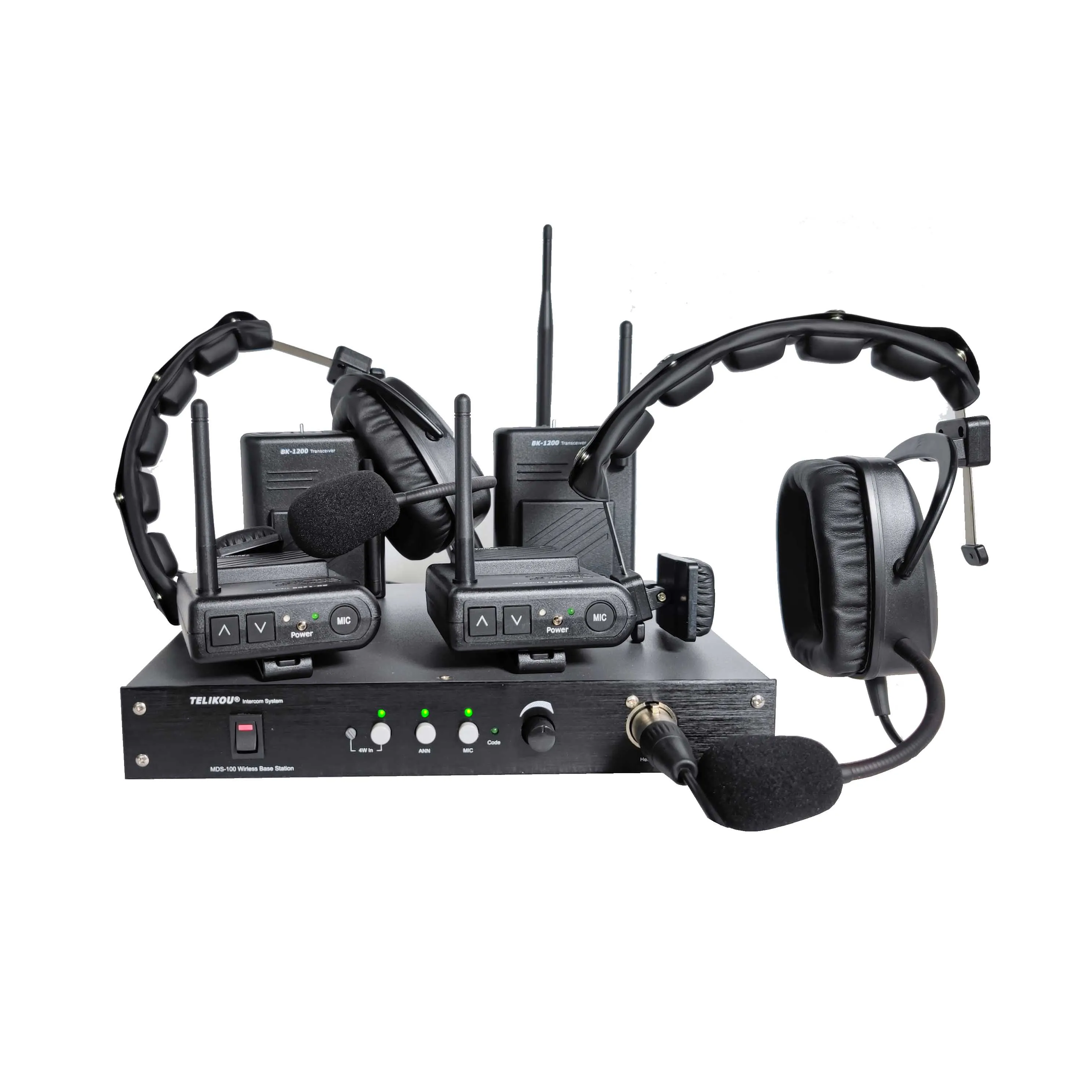 TELIKOU MDS-100 | 433Mhz Wireless Intercom Package 4 Users Full Duplex Digital