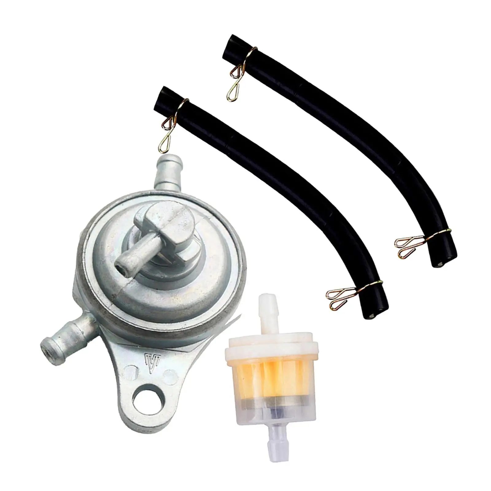 High Quality Universal Aluminum Inline Fuel Oil Switch with Filter for 50CC 125CC 150CC GY6 Scooter Tuning view 3