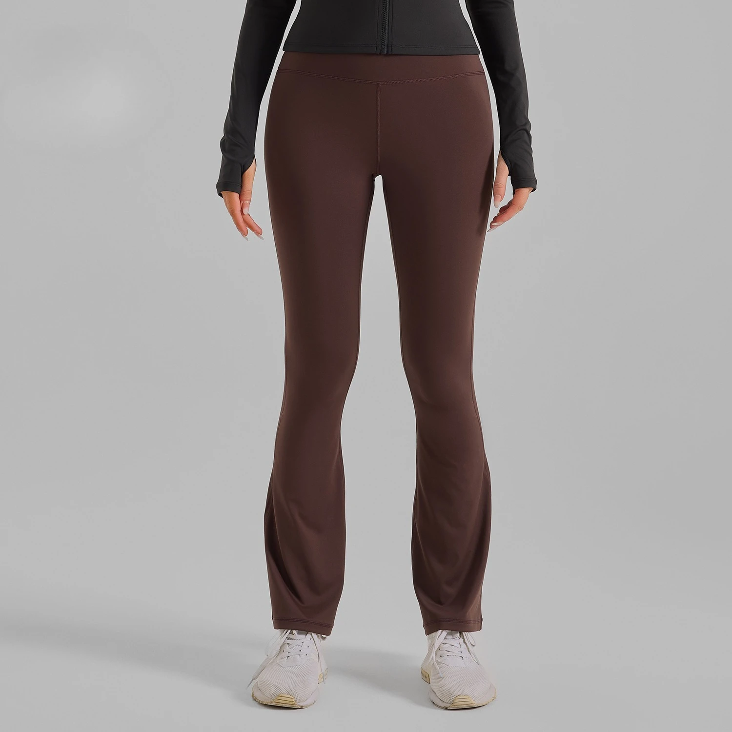 Pantaloni a gamba larga a vita alta Leggings Collant da donna Fitness Pantaloni a zampa d'elefante Leggings elastici da yoga Push Up Pantaloni svasati da allenamento in palestra