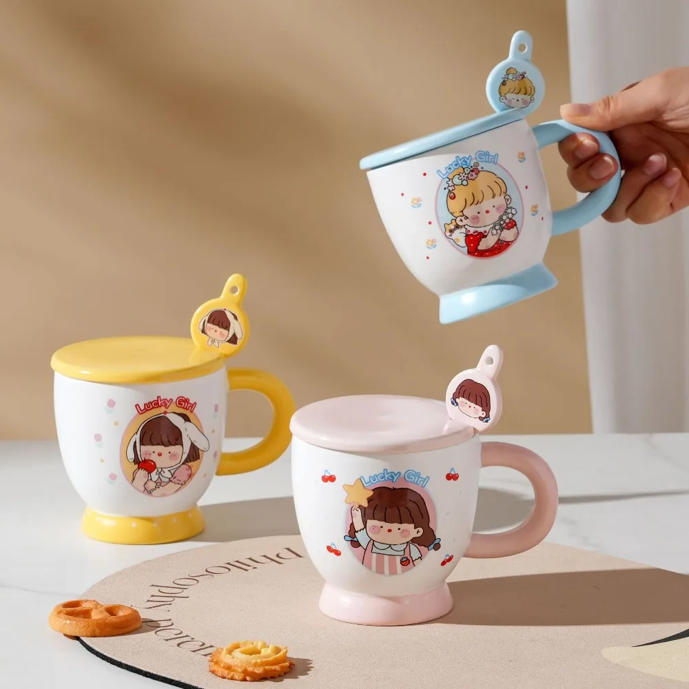 High Quality Cute Coffee Cup Cream Color Pretty Appearance Mug Cup Ceramic Afternoon Tea Cup Gift