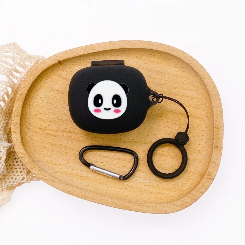 เคสการ์ตูนสำหรับ shokz openfit เคสป้องกันหูฟังซิลิโคนแบบตลกสำหรับ shokz openfit heartphone กล่อง fundas