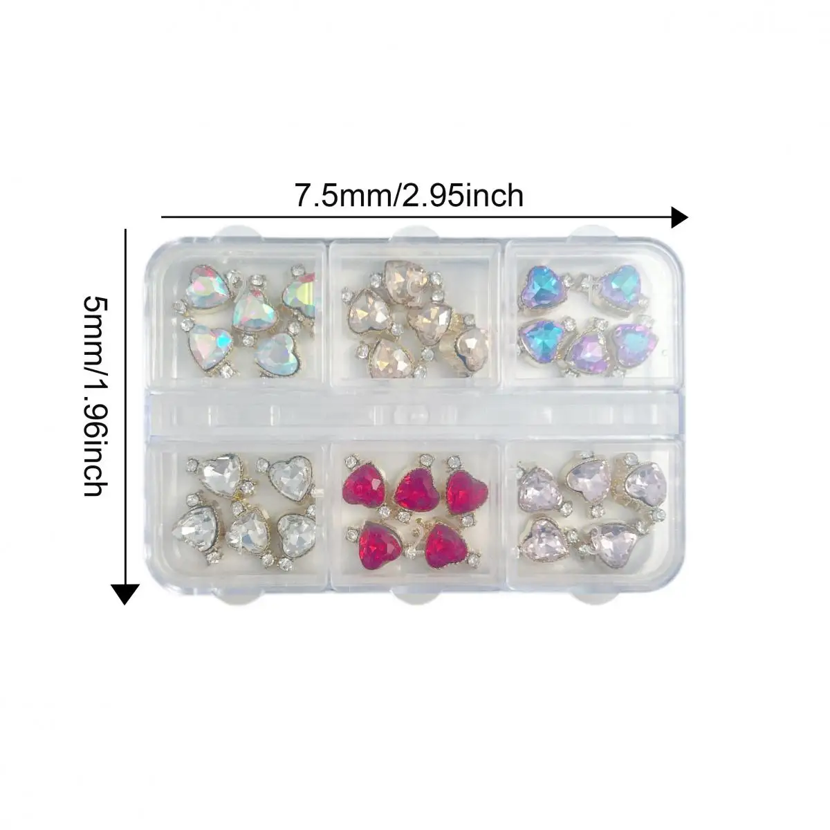 1Box 3D Shining Alloy Inlay Colorful Rhinestone Nail Charms Alloy Snake Butterfly Flower Nail Art Decoration For Manicure DIY