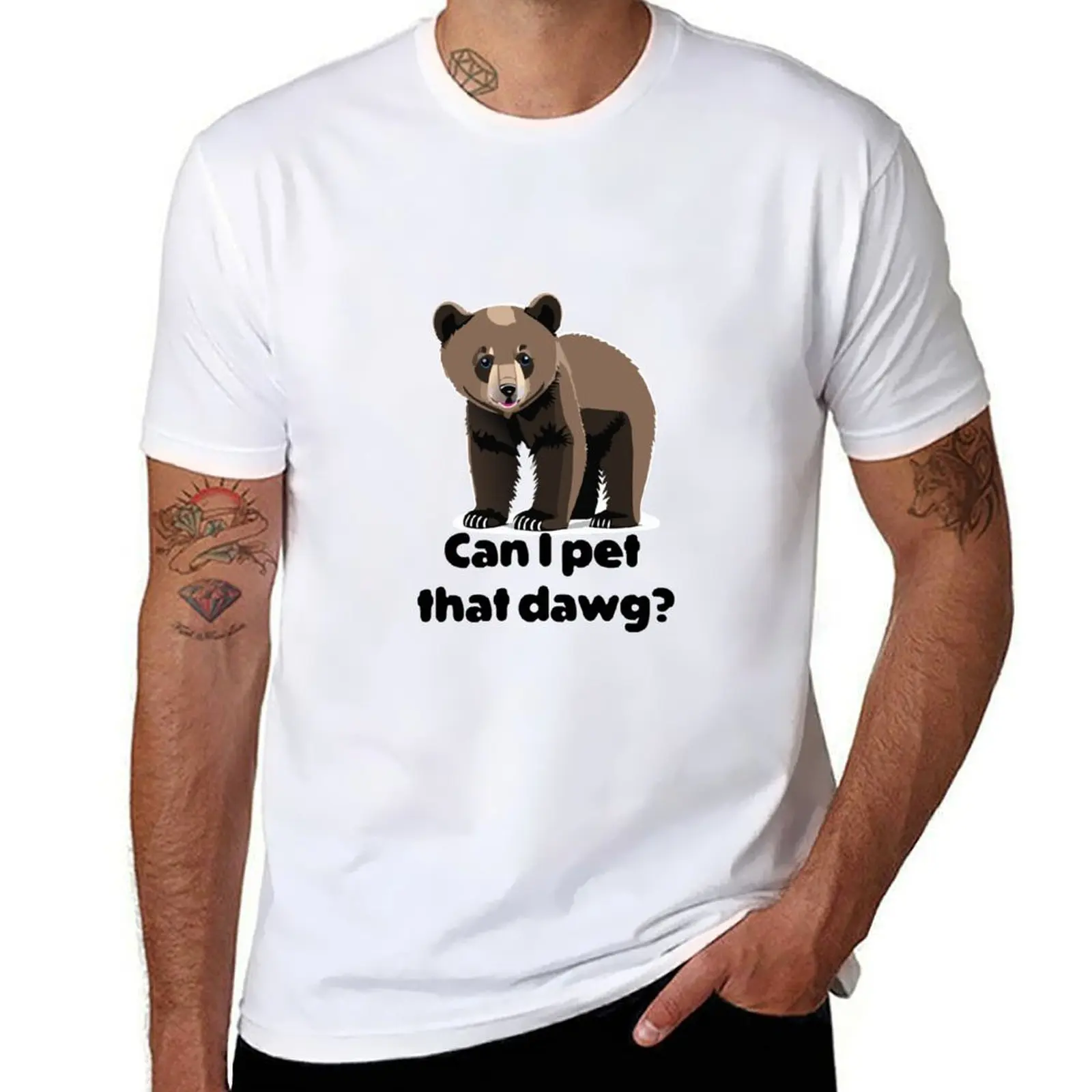 

Can I pet that dawg T-Shirt t shirts for man slim fit men t shirt cotton 100% t shirt man plain T-shirt