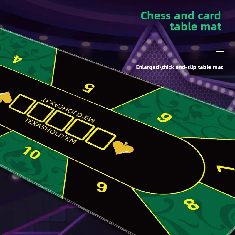 120-×-60-センチメートルテキサスホールデムノンスリップテーブルマット大型ゴムポーカーマットカジノゲームポーカーマットパーティーエンターテイメントアクセサリー