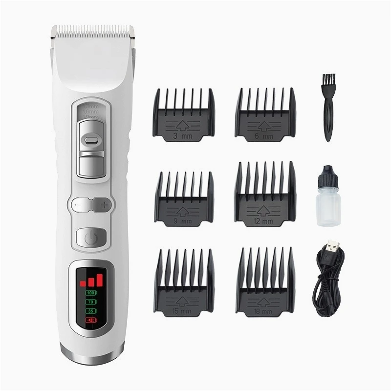 

Автоматическая перезаряжаемая портативная машинка для стрижки собак из пластика, беспроводная, с низким уровнем шума, для собак и кошек, индивидуальный простой набор для груминга животных