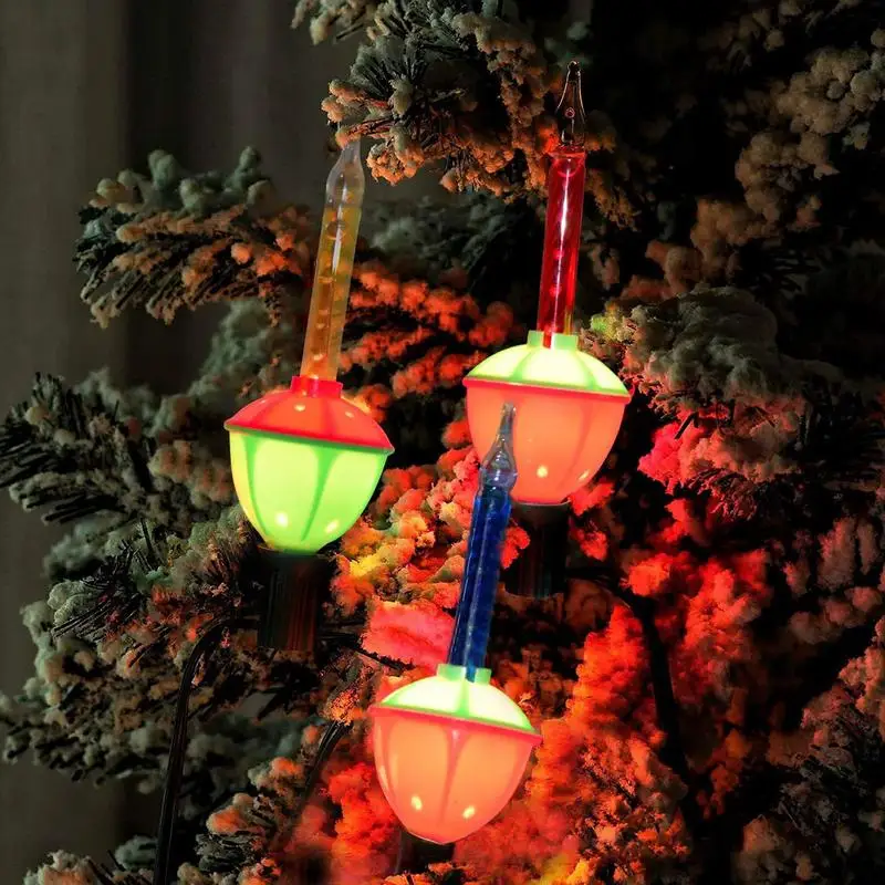 Lampadine a bolle di natale luci a stringa notturne di natale luce fluida a bolle multicolore portatile per patii Porches festival