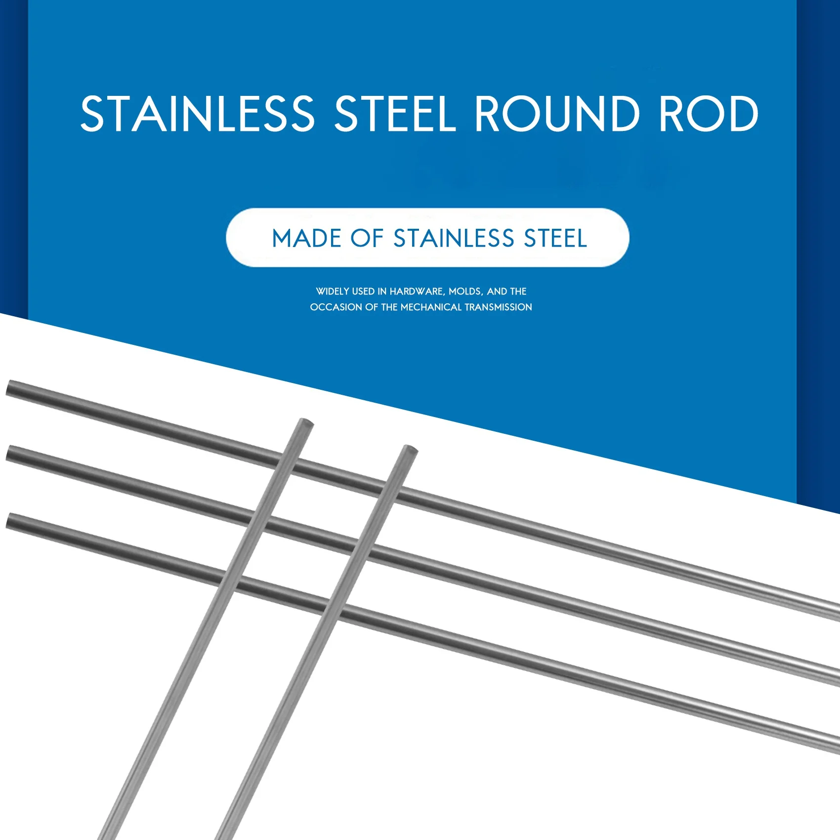 5 قطع DIY RC نموذج الفولاذ المقاوم للصدأ قضيب دائري دائري 500 مم × 3 مم