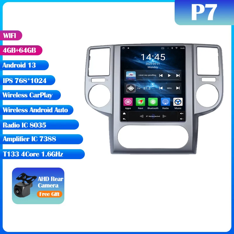 Android 14 Voor Nissan X-Trail 2003-2007 9.7 "7862 S Autoradio Multimedia Video Player Carplay Auto GPS Navi Geen 2din DVD HU Audio