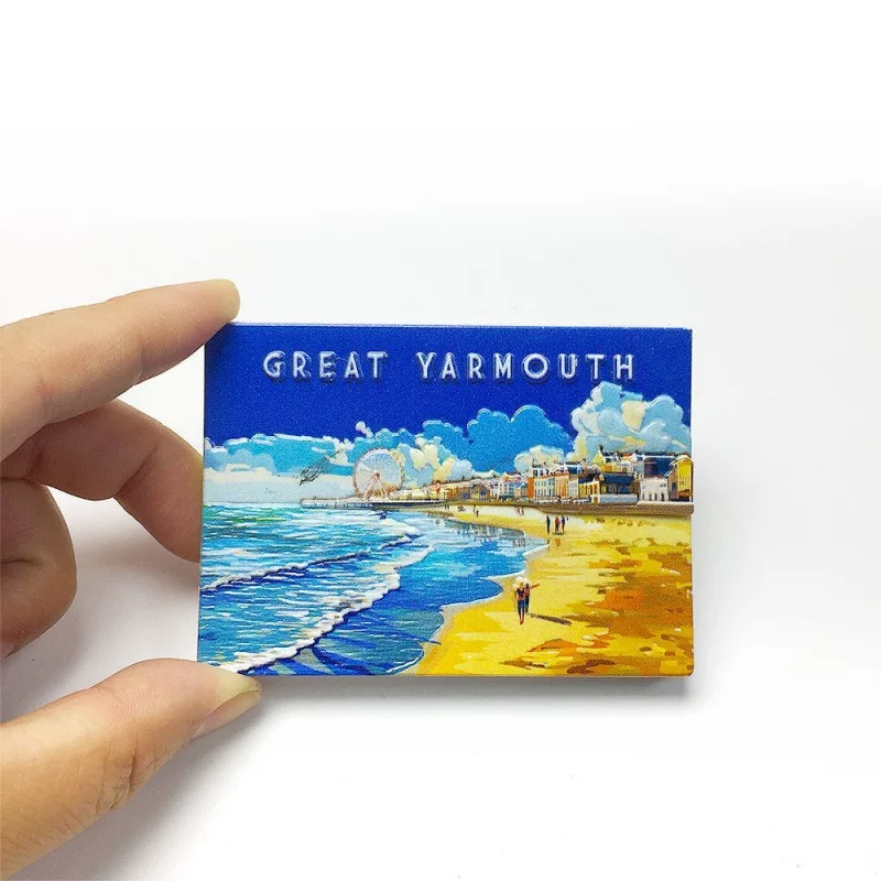 

UK Great Yarmouth Beach 3D Resin Fridge Magnet Home Decor Magnets & Fridge Magnets