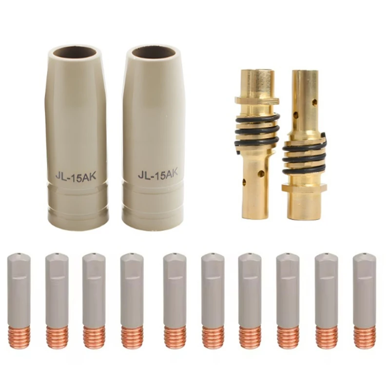 

14Pcs 15AK Coating Protection Nozzle Non-Stick Welding Slag European Airless Gas Protection Machine Protective Sleeve