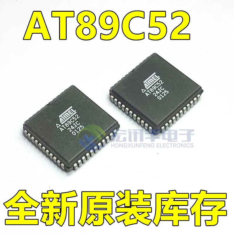 

AT89C52-24JI AT89C52-24JC PLCC44 IC 10 шт.