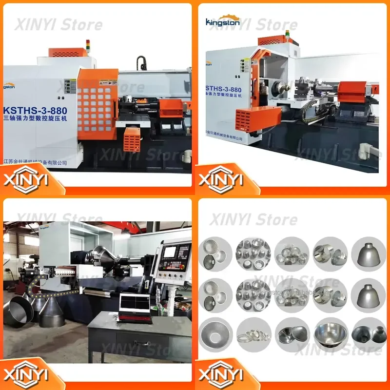 High quality complex design horizontal three axis heavy duty metal spinning numerical control machine for a wide range of