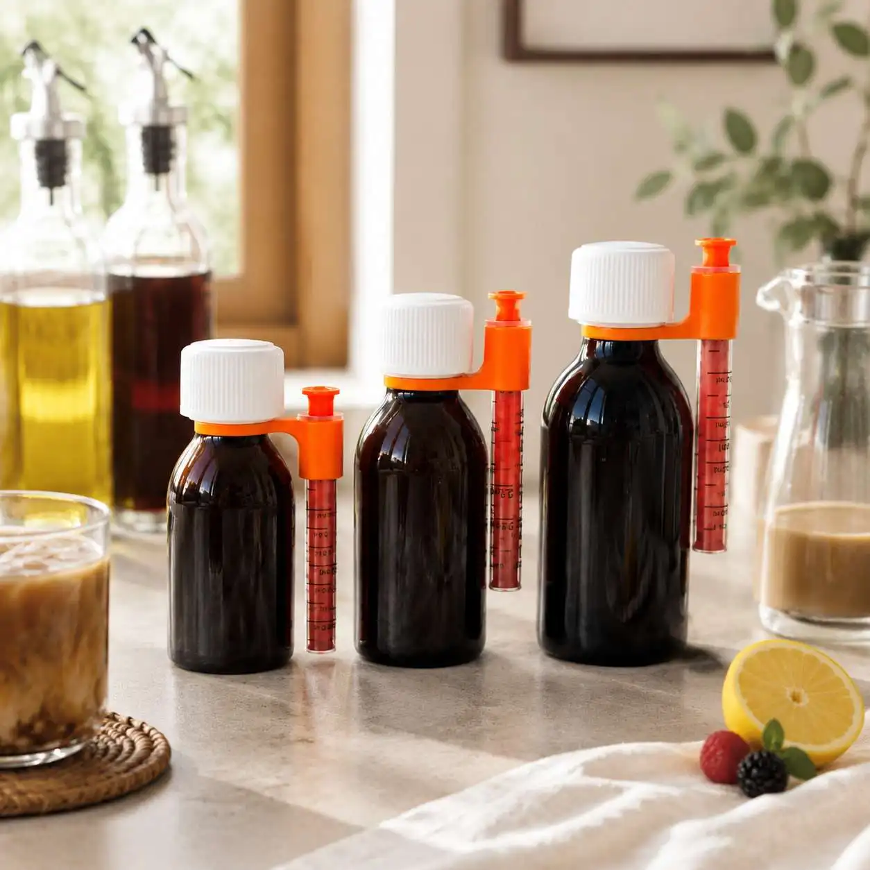 Sirupflaschen-Spritzenhalter-Klemme, Praktische Aufbewahrungshalterung für Sirupflaschen und Spritzen – Detail 9