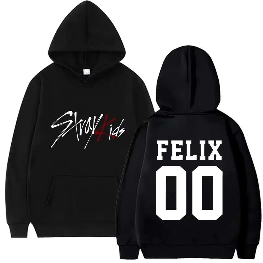 Trend Kpop Stray Kids SKZ Hooded sweatshirts Men Women Fleece Straykids Seungmin FELIX HYUNJIN JEONGIN MINHO Printed Hoodie