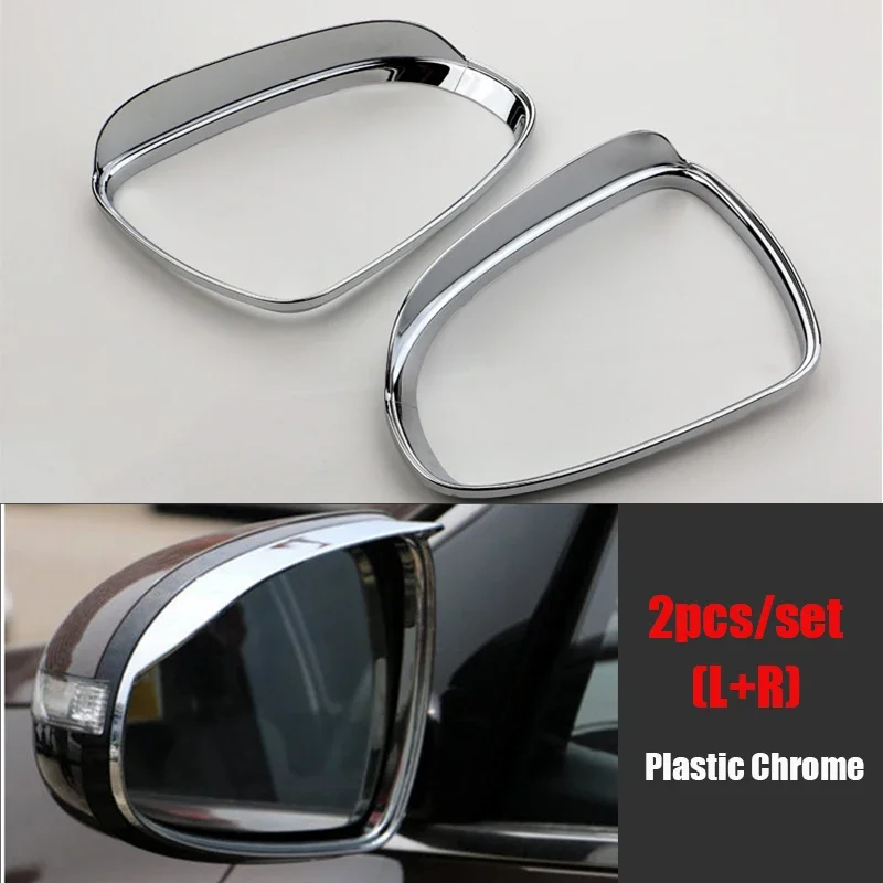 2pcs/set Car Rearview Mirror Rain Shield Frame Visor Cover Sticker For Kia KX5 Sportage QL K5 Optima Ceed 2016-2020