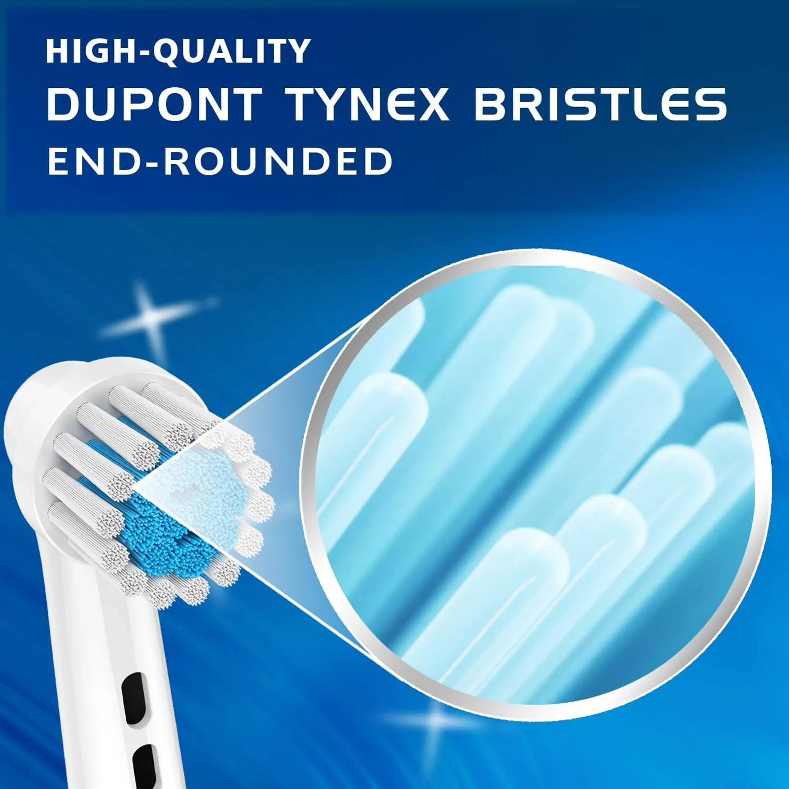 Professional Electric Brush Heads 8PCS/4PCS Electric Toothbrush Brush Heads Vitality Nozzles Deep Cleaning Exquisite Toothbrush