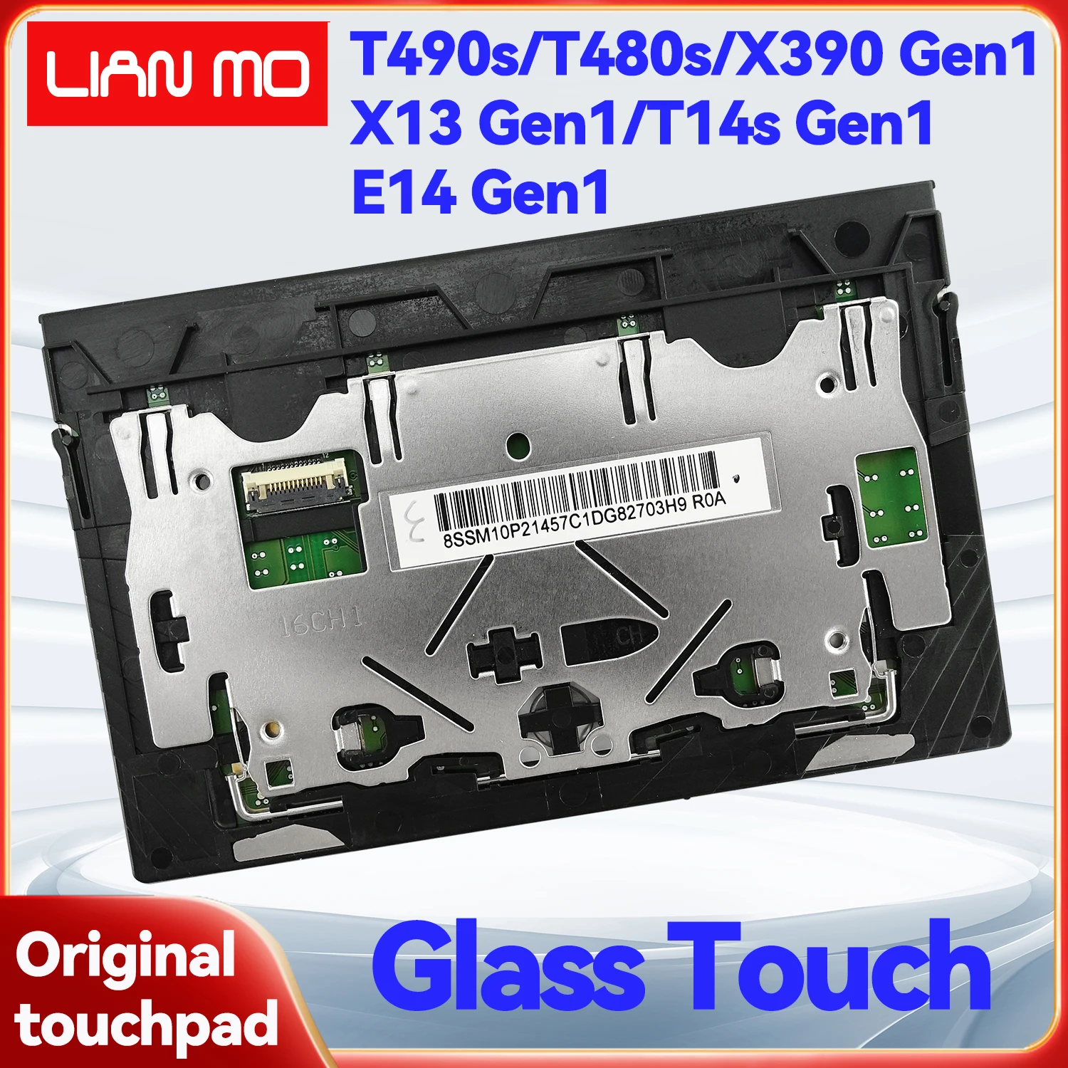 Suitable for Lenovo ThinkPad T480S T490S T495S X390 X395 X13 E14 Notebook Glass Touchpad Clickpad  Mouse pad - 01LV589 01LV588