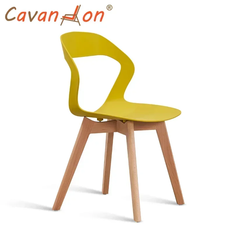 

Wood Design Backrest Chair Nordic Waiting Seats Beauty Salon Dresser Chair Living Room Chair Cadeira Furniture