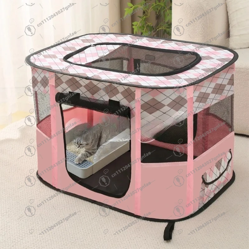 Mother Cat House Delivery Room Puppy Kitten House Sweet Cozy Sweet Cat Bed Comfortable Cats Tent Folding for Dog Cats Supplies